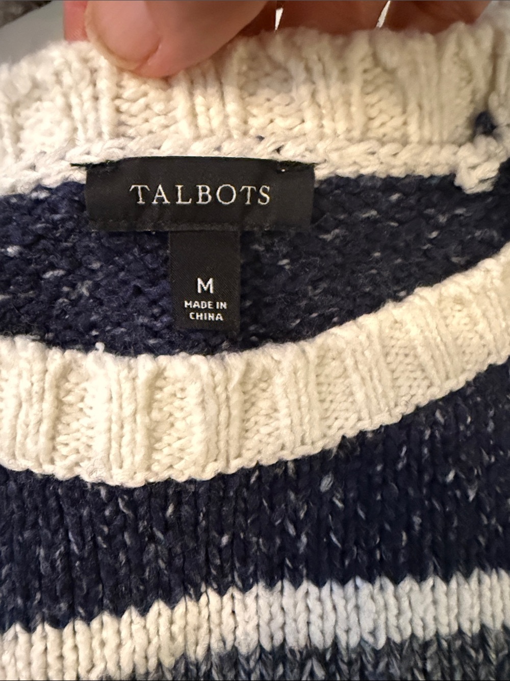 Talbots Crew Neck w/wide cuffs- worn twice. From the 2022 collection -retail 148 - Picture 6 of 6